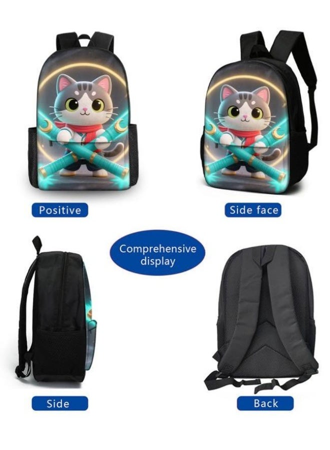 Bright Li Fire Unlock the new fashion of childish fun! Three-piece set of bags, cartoon elements for children and teenagers (students, children, friends' outings, mountain climbing, schooling, etc. can be used) - 63  - Image 3