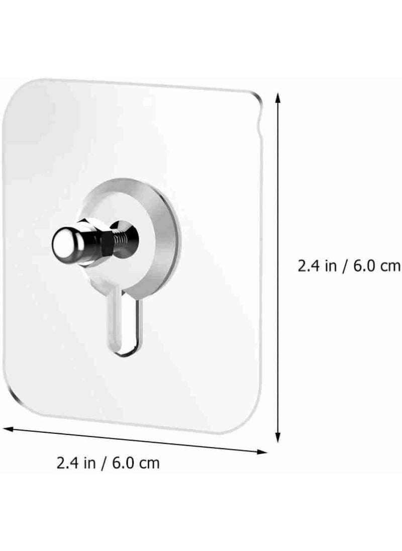 Chrisley Chrisley Self Adhesive Nail HookWaterproof 25Kg Load Capacity Self Adhesive Nail Hook Heavy Duty for WallBathroomHanging Photo FramesHang ArtHang ShelfPaintings Without Drilling Pack of 20  - Image 2