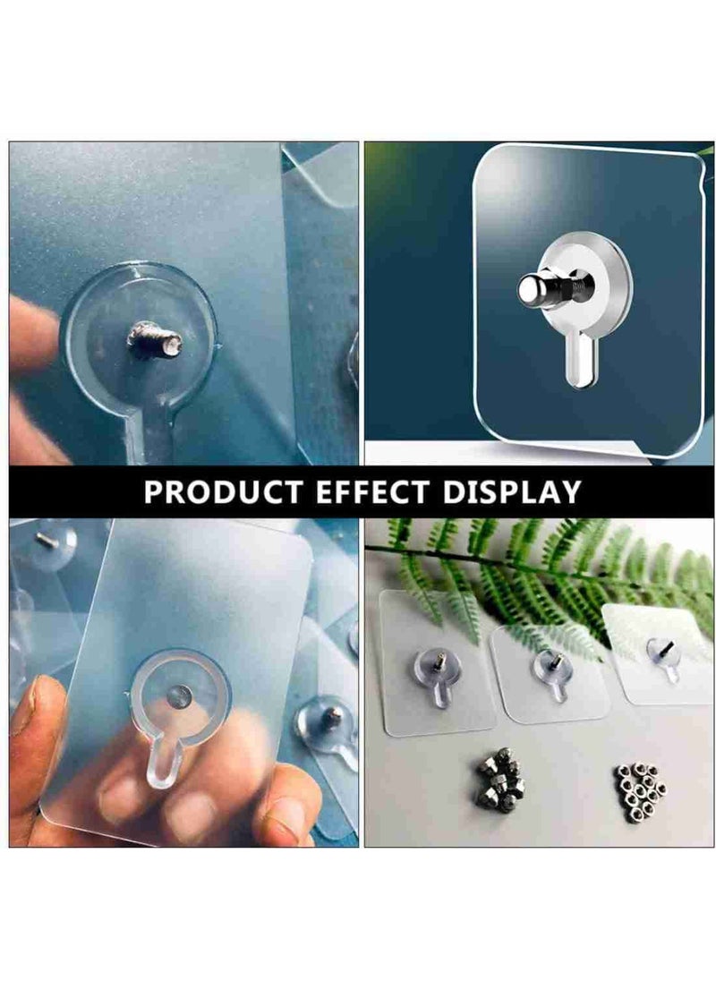 Chrisley Chrisley Self Adhesive Nail HookWaterproof 25Kg Load Capacity Self Adhesive Nail Hook Heavy Duty for WallBathroomHanging Photo FramesHang ArtHang ShelfPaintings Without Drilling Pack of 20  - Image 5