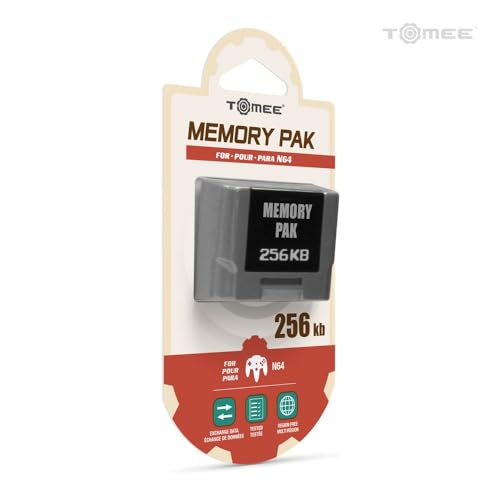 Tomee 256KB Memory Pak for Nintendo 64 – N64 Memory Card, Controller Pak, Retro Gaming Accessory for Game Saves and Storage - Image 1