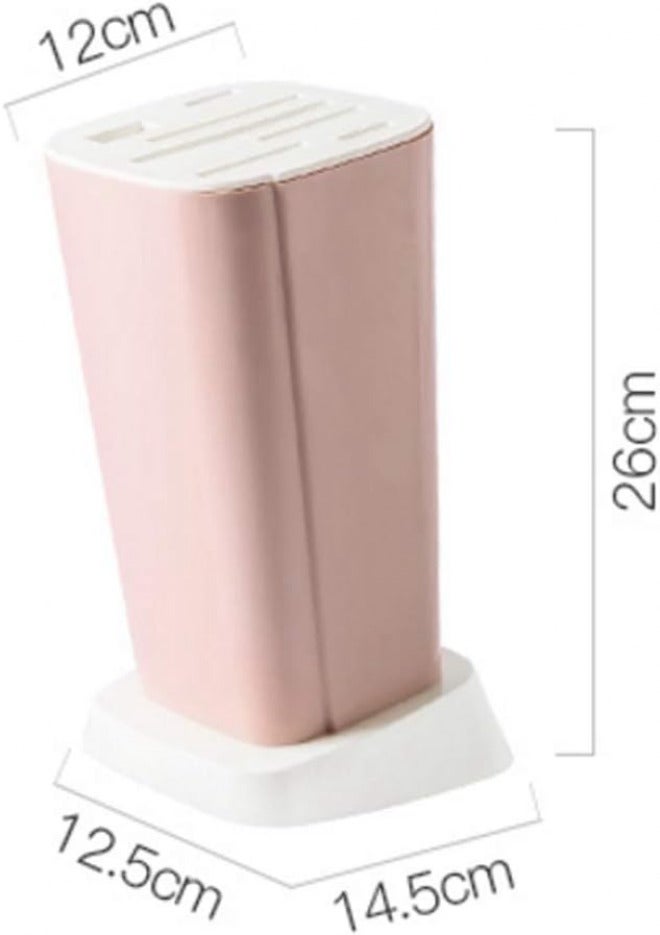 Home Tableware Block 7 Different Slot Multifunction Plastic Stand Holder for Knives Kitchen Accessories(E) - Image 2