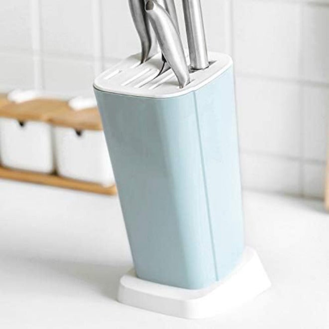 Home Tableware Block 7 Different Slot Multifunction Plastic Stand Holder for Knives Kitchen Accessories(E) - Image 5