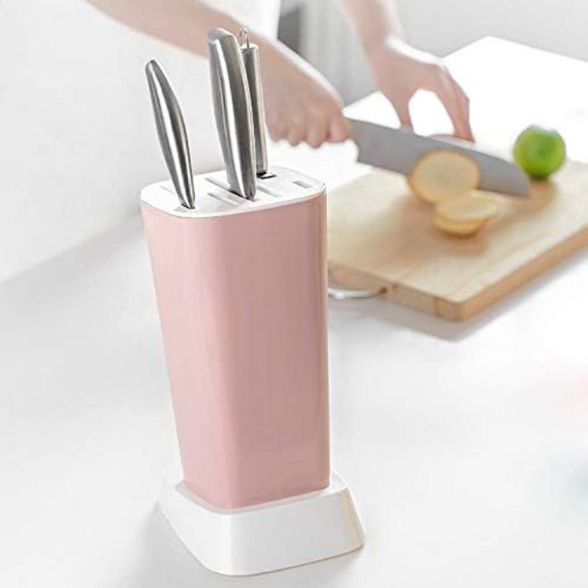 Home Tableware Block 7 Different Slot Multifunction Plastic Stand Holder for Knives Kitchen Accessories(E) - Image 4