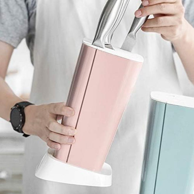 Home Tableware Block 7 Different Slot Multifunction Plastic Stand Holder for Knives Kitchen Accessories(E) - Image 3