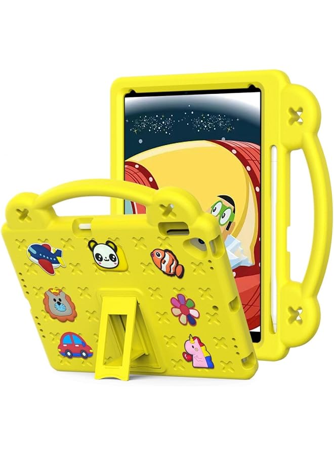 erorex Kids Case Compatible With Ipad 9Th 8Th 7Th Generation Ipad 10.2 Inch Case 2021 2020 2019 Shockproof Lightweight Eva Protective Sleeves With Stand And Handle Yellow  - Image 1