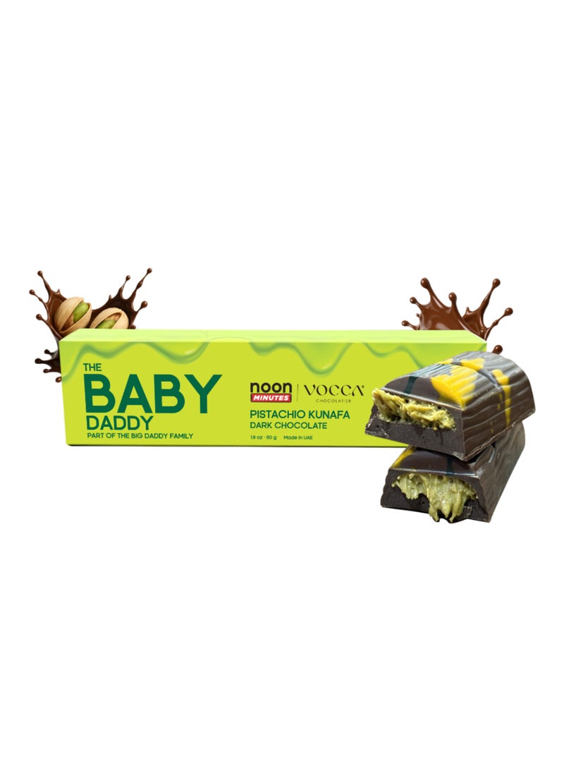 The Big Daddy Baby Daddy Pistachio Kunafa In Dark Chocolate Bar - Image 1