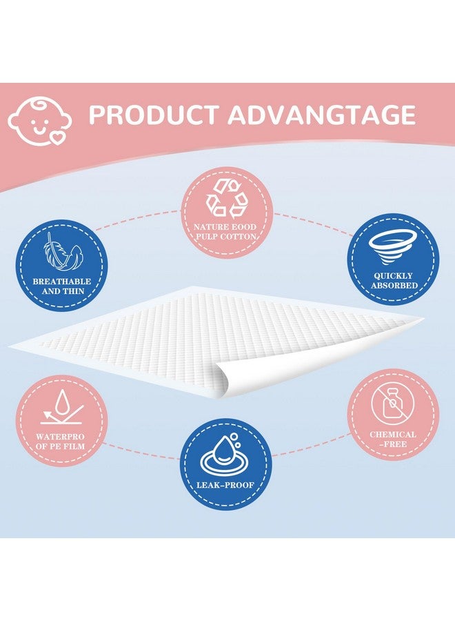 MILDPLUS Disposable Changing Pads Liners 18"x26"(50pcs) Baby Pads, Hot Air Cotton Surface Pee Pads, Waterproof & Absorbent Diaper Changing Pads, Disposable Underpads for Baby, Toddler or Pet - Image 5
