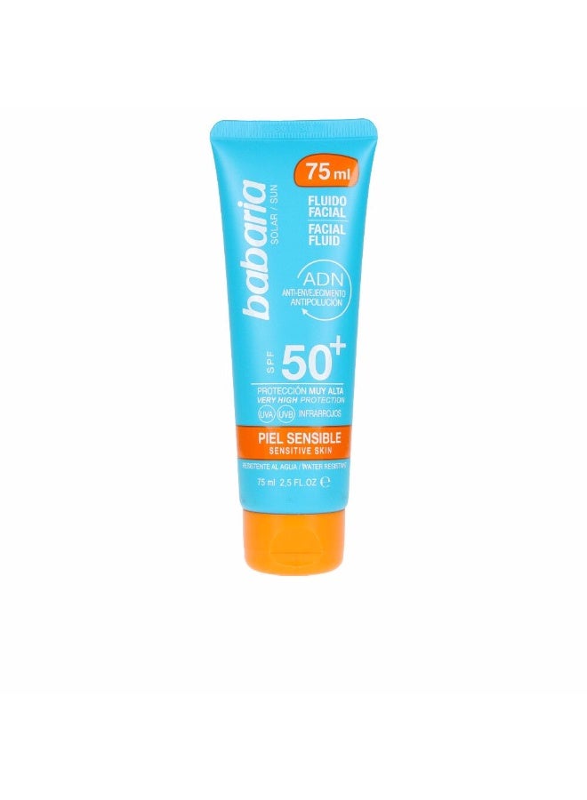 Babaria Sun ADN Sensitive Facial Fluid SPF50 75ml - Image 1