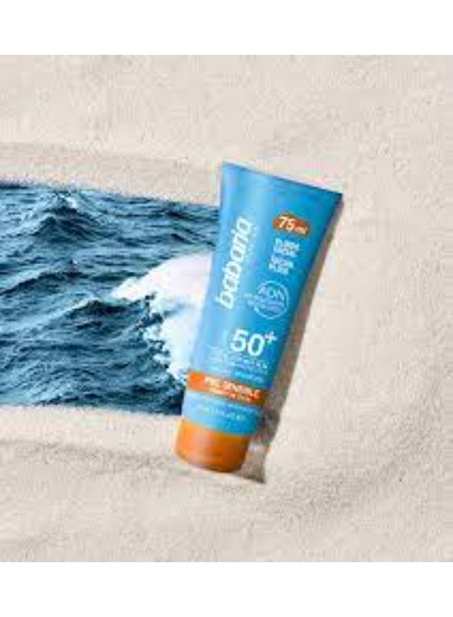 Babaria Sun ADN Sensitive Facial Fluid SPF50 75ml - Image 2