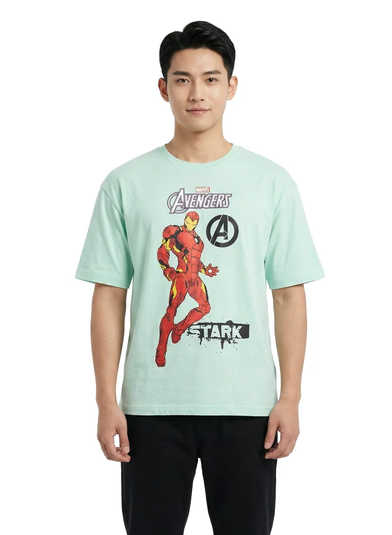 مارفل Marvel Avengers Men’s Graphic Printed T-Shirt (Pack of 2)