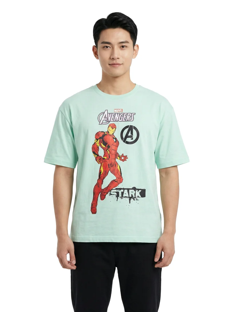 مارفل Marvel Avengers Men’s Graphic Printed T-Shirt (Pack of 2)