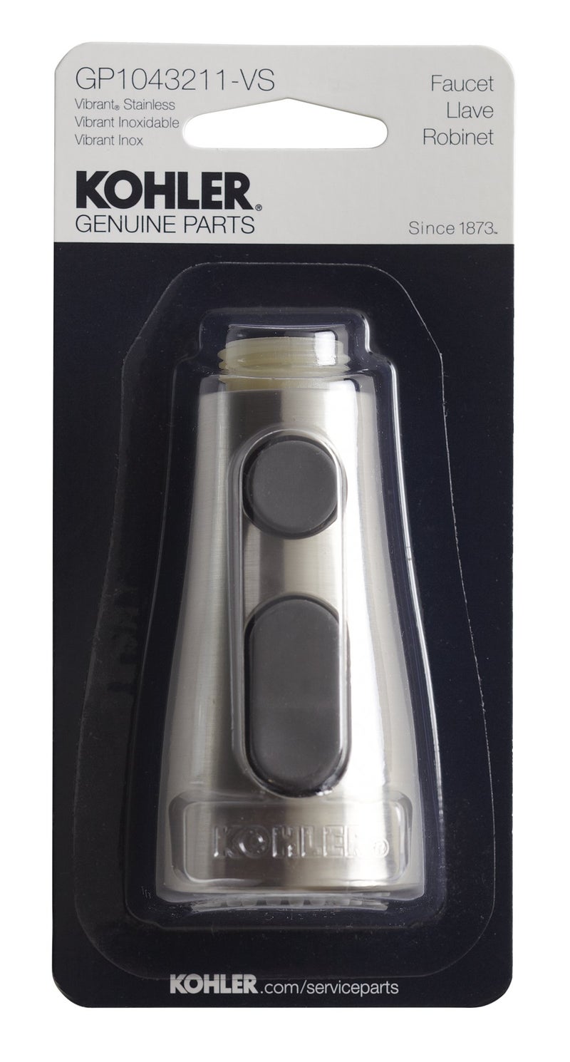 KOHLER GENUINE PART GP1043211-VS Pulldown Sprayhead For Kohler Simplice Faucet, Vibrant Stainless Finish - Image 3