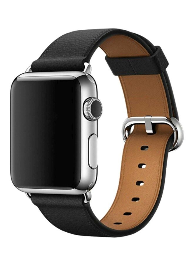 NIBEMINENT Replacement Watch Strap For Apple Series 3/2/1 42mm/44mm Black - Image 1