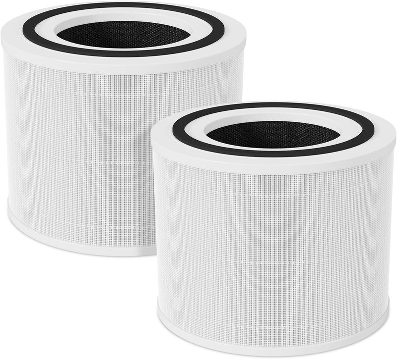 Future Way 2-Pack Core 300 Replacement Filter Compatible with LEVOIT Core 300 and Core 300S Air Purifier, H13 True HEPA & Activated Carbon, Replace Core300-RF, White - Image 1