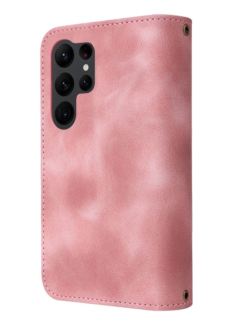 Suteni Flip Cover Card Slots Leather Phone Case for Samsung - Image 2