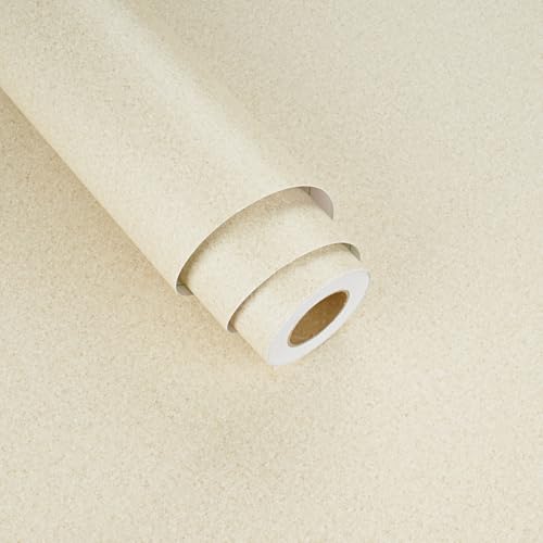 Wallderful Cream Beige Granite Contact Paper for Countertops Waterproof Crushed Stone Marble Wallpaper Peel and Stick Countertops Granite Nature Wallpaper Sticky for Kitchen Bathroom Cabinets Walls - Image 1