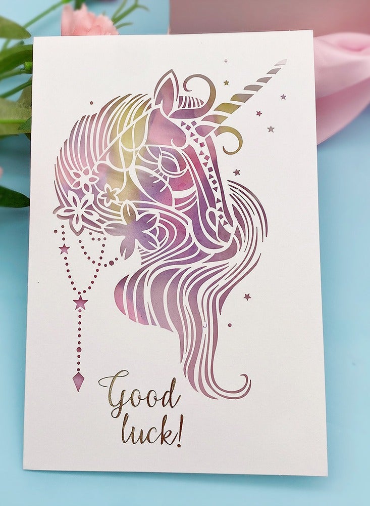 5-Piece 3D Pop Up Greeting Cards, Anniversary  Birthday Gift Card Holiday Greeting Cards with Envelope Decoration Cards for Her Mum Wife and Lovers，Gift Card，Birthday Card，Greeting Card - Image 5