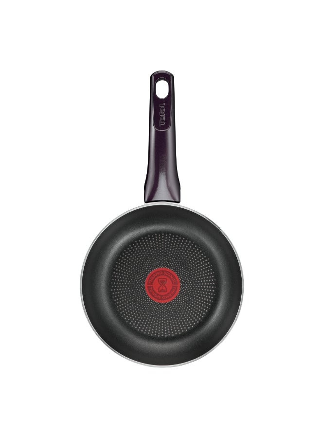 تيفال TEFAL مقلاة | G6 Resist Intense 20 سم مقلاة غير لاصقة مع Thermo Spot | خمري | ضمان لمدة سنتين | D5220283 أسود/ أحمر - Image 2