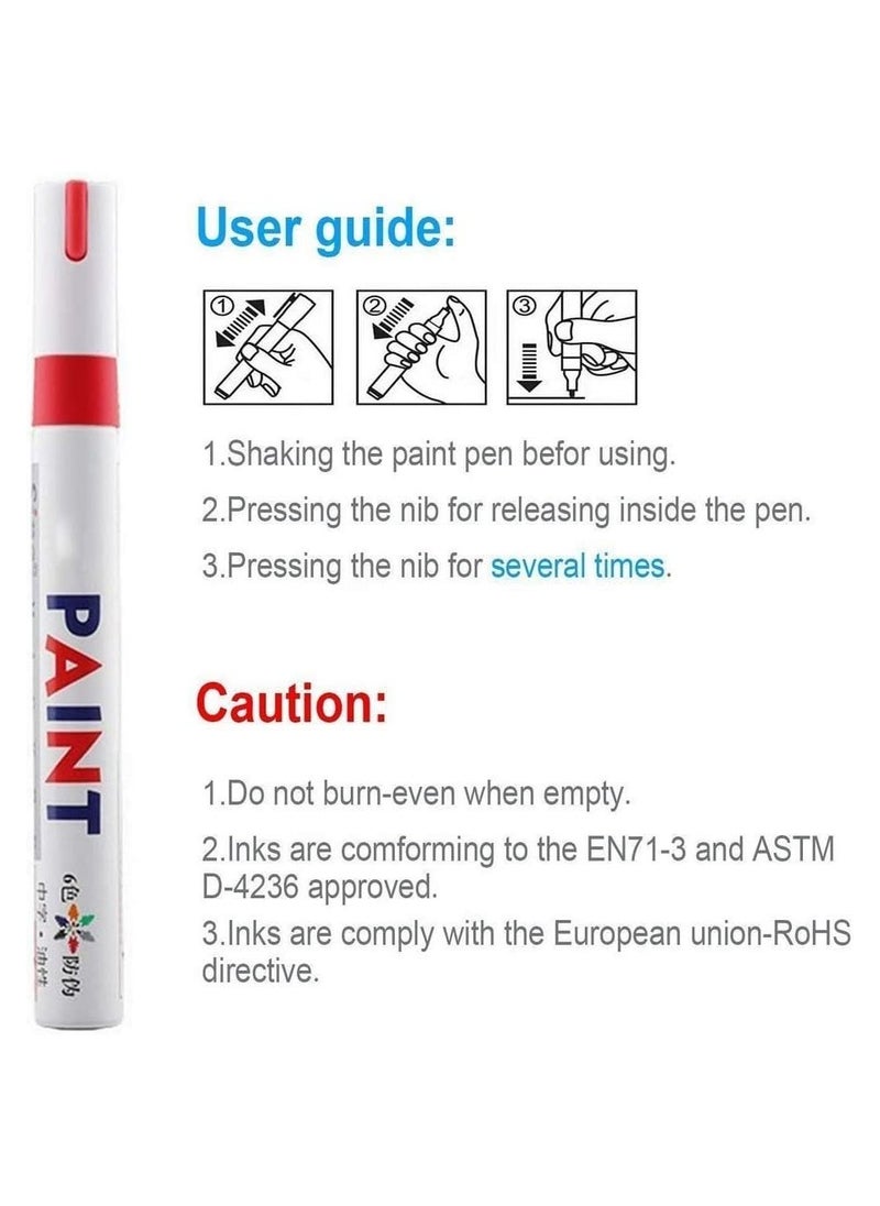 Car Motorcycle Tyre Writing Pen, Quick Dry Waterproof and Friction Resistant Writing Pen, Suitable for All Kinds of Tires and Minor Car Scratches (Red) - pzsku/Z16203B40EC111882BE8FZ/45/_/1702305935/62ef6d20-c2dd-40f1-825f-ffdd017a9c9d