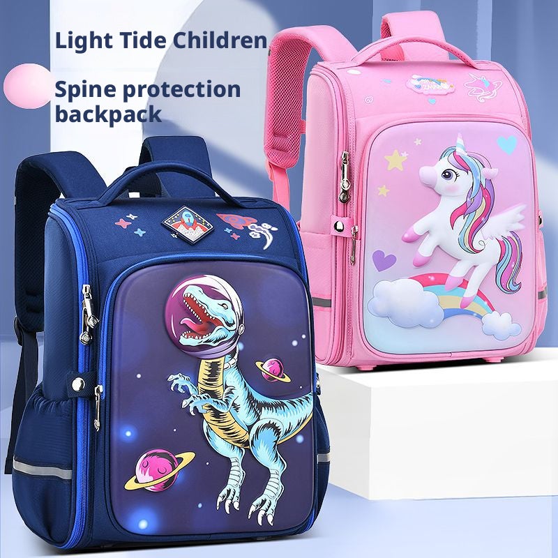 Kids Cartoon School Backpack, Lightweight Waterproof EVA, for 1-3 Grade - Image 1