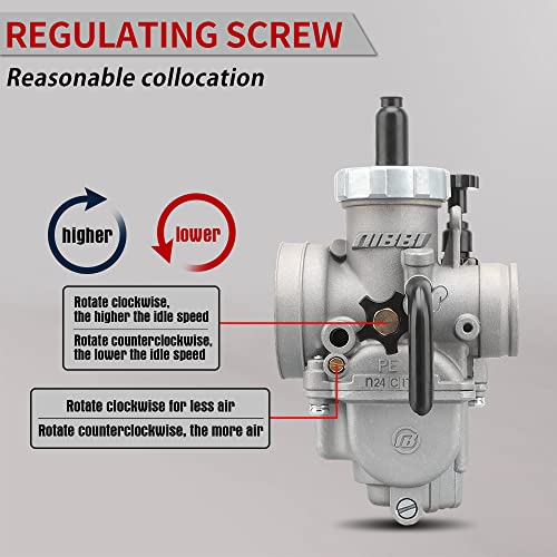 NIBBI PE24 Carburetor 24mm Carb Motorcycle Carburetor with Carb Jets Fit 125cc—150cc Motorcycle Engine for Dirt Bike Mini Bike ATV Apollo TaoTao - Image 5