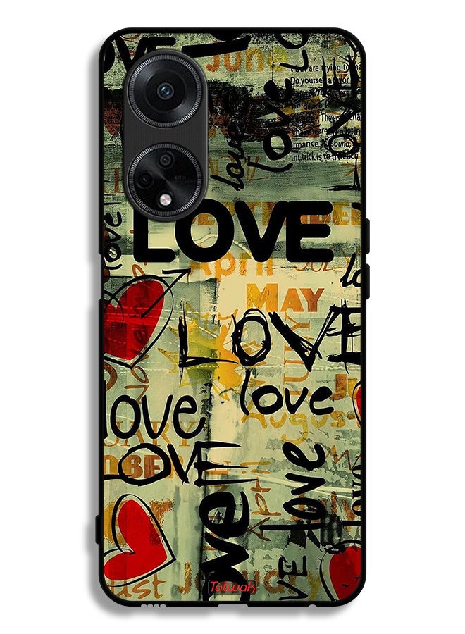 Tolwak Oppo A1 5G Protective Case Cover Love Tags - Image 1