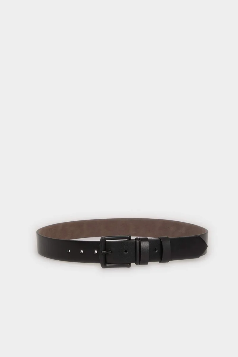 Defacto  Man Rectangle Clasp Faux Leather Jean Belt for Men | Best Price UAE
