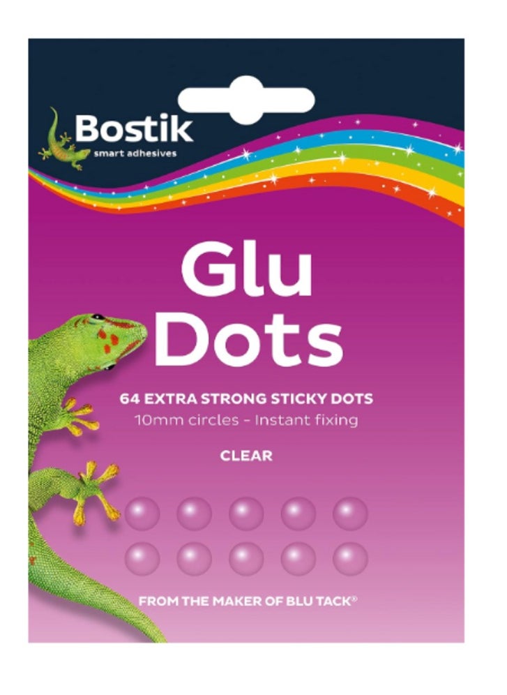 Bostik Bostik Glue Dots Extra Strong 64 Dots + Blu Tack Square Blue Pack of 2 Back to School Bundle Offer  - Image 2