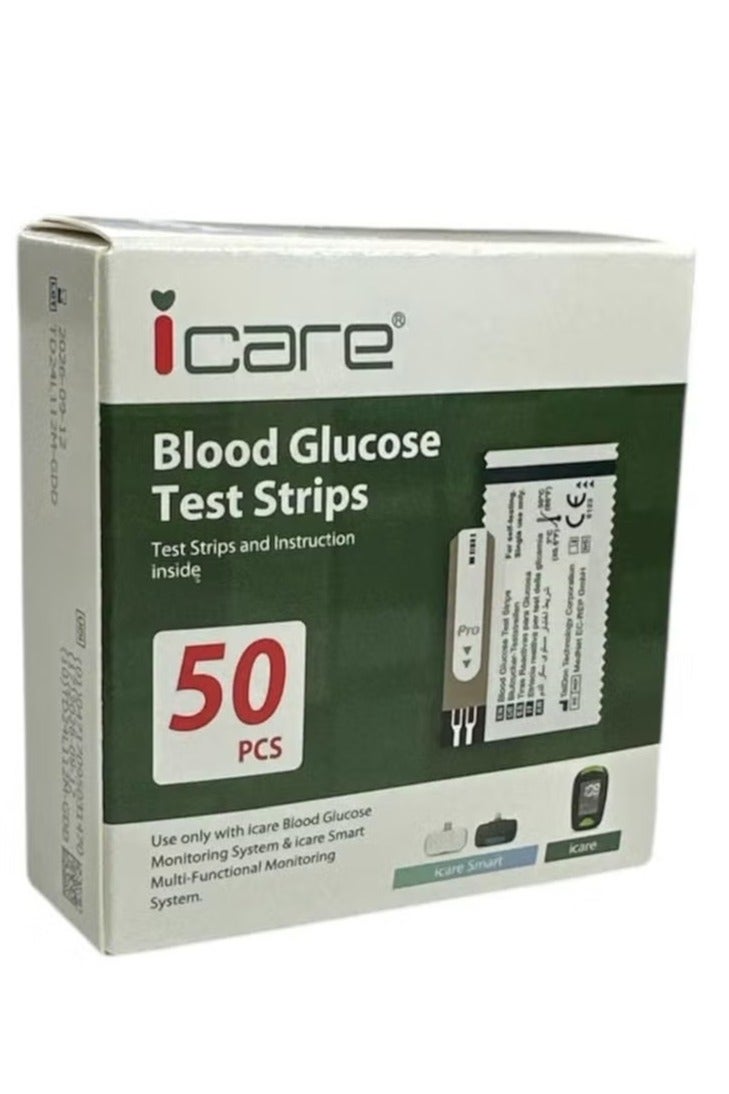 ICare Blood Glucose Test Strips 50