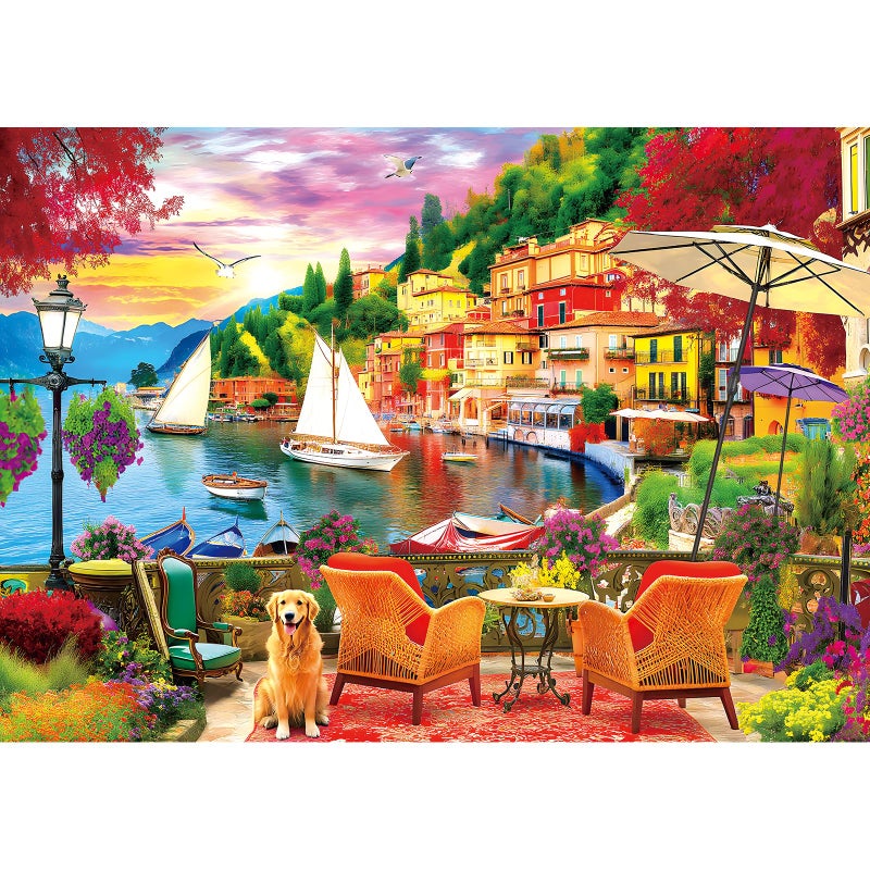 MINIWAN Lakeside Beauty 300 Piece Puzzle for Adults Fun Puzzles for Adults 300 Pieces with HD Print Poster 11 X 17 Dust Free for Gifts Halloween Christmas Family Games Lovers - Image 3