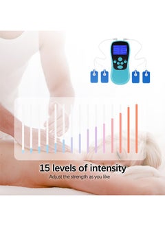 MAANGE Massage Muscle Stimulators, Dual Channel Electronic Pulse Massager, Therapy Machine with 4 Pcs Electrode Pads (White)  - Image 4
