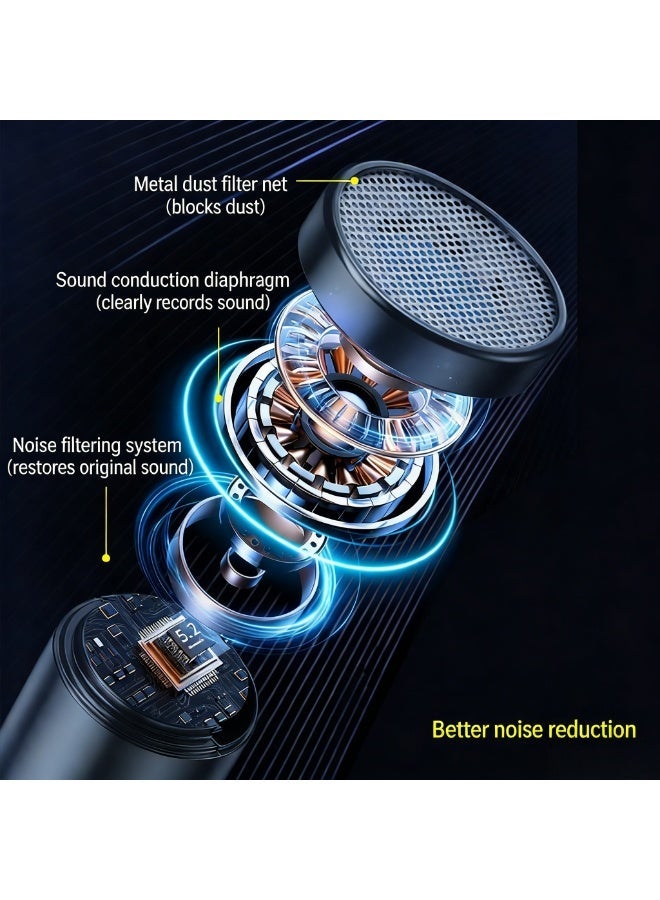 ميكروفون لاسلكي مزدوج F18 لتسجيل الفيديو والبث المباشر والغناء - Image 4