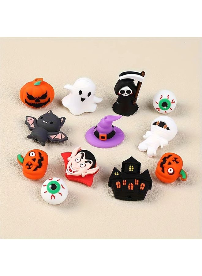 خرز السليكون لهالوين الخفاش المخيف المومياء قرعة قبعة الساحرة حرف يدوية لمصنوعات المجوهرات - Image 5