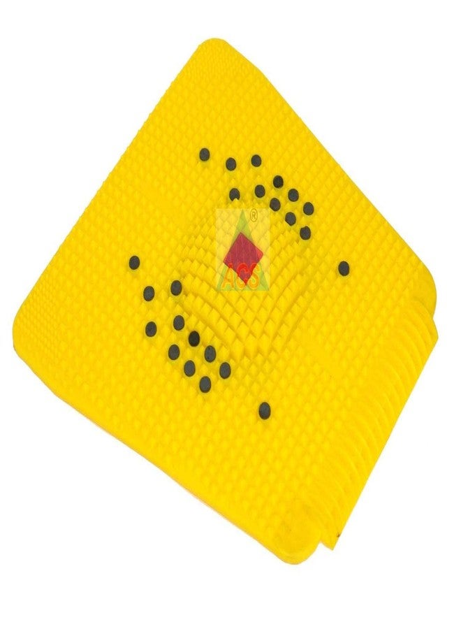 PERFECT MAGNETS Perfect Magnet Acupressure Health Super Power Mat IV 2000 (30 cm x 30 cm, Yellow) - Image 2