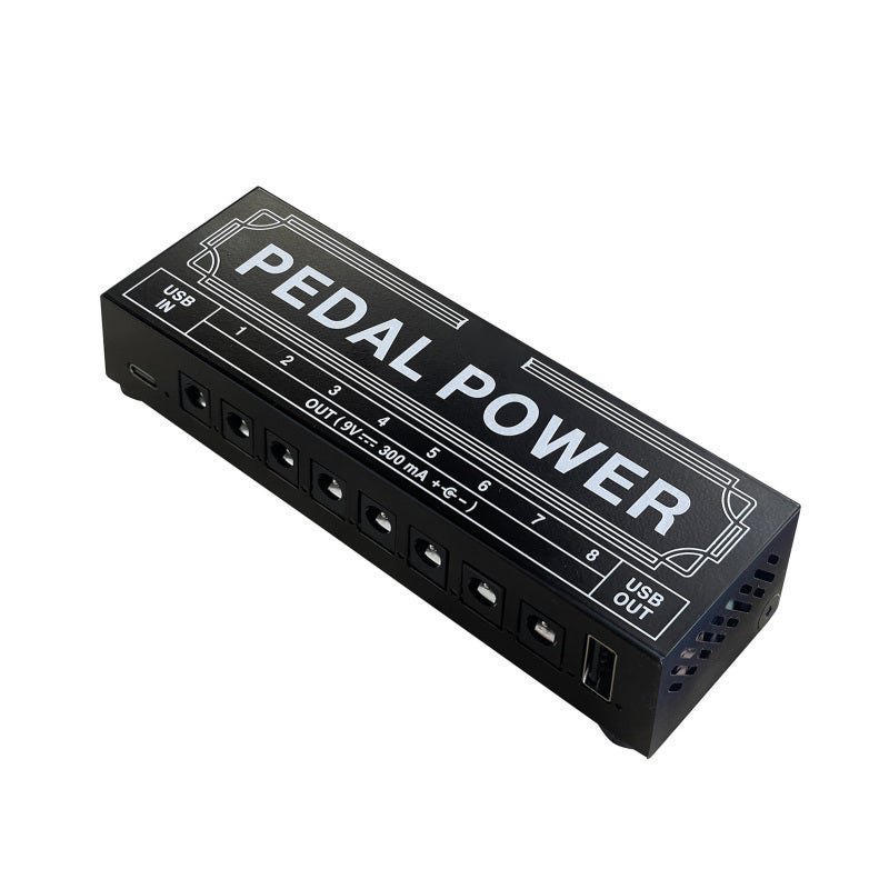 Rowin 8 Channel Guitar Pedal Power Supply with Independent Short Circuit Protection LED Power Indicator Pedal Power Supply for Guitar Effect Pedal - Image 2