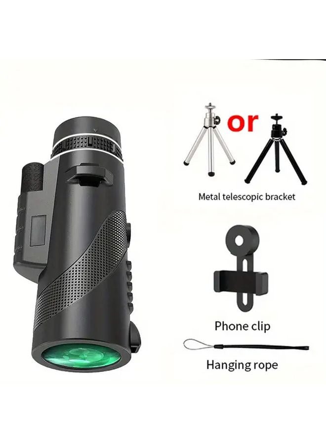 10x42 Monocular Telescope Black Dot Model With Tripod And Phone Holder For Outdoor - Image 1
