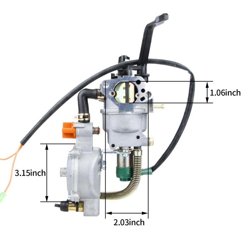 KELKONG GX390 LPG/NG Generator Carburetor Dual Fuel Conversion Kit for Predator 8500 8750 7000 9000 188F 190F Generator Replace for Honda GX270 GX340 389cc 420cc Engine (with air filter) - Image 3