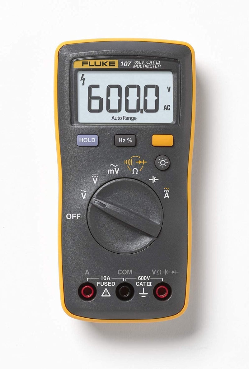 FLUKE Fluke 107 Palm Sized Digital MultimeterBattery Powered  - Image 1