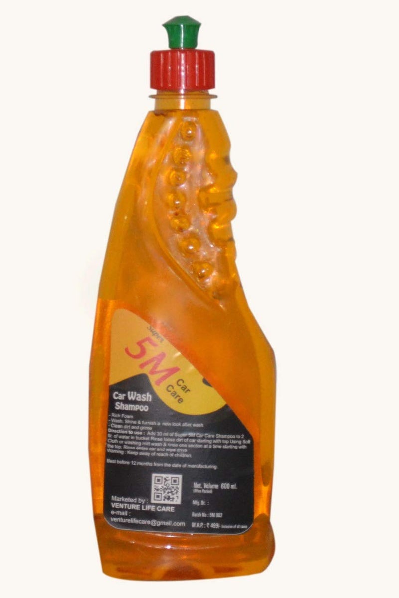SHRI RAM PACKAGING Super 5m Car Washing shampoos Bike Shampoo 600 ML (PACK OF 2) - Image 3