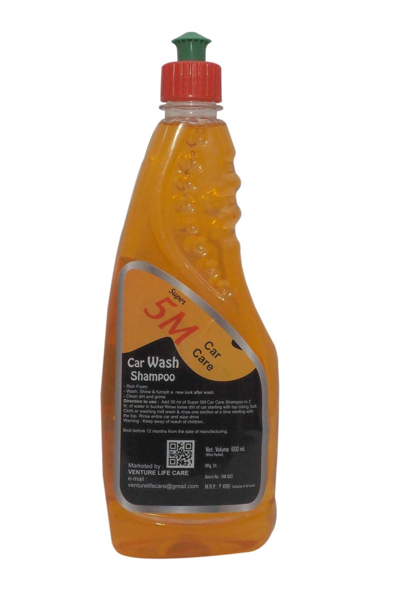 SHRI RAM PACKAGING Super 5m Car Washing shampoos Bike Shampoo 600 ML (PACK OF 2) - Image 2