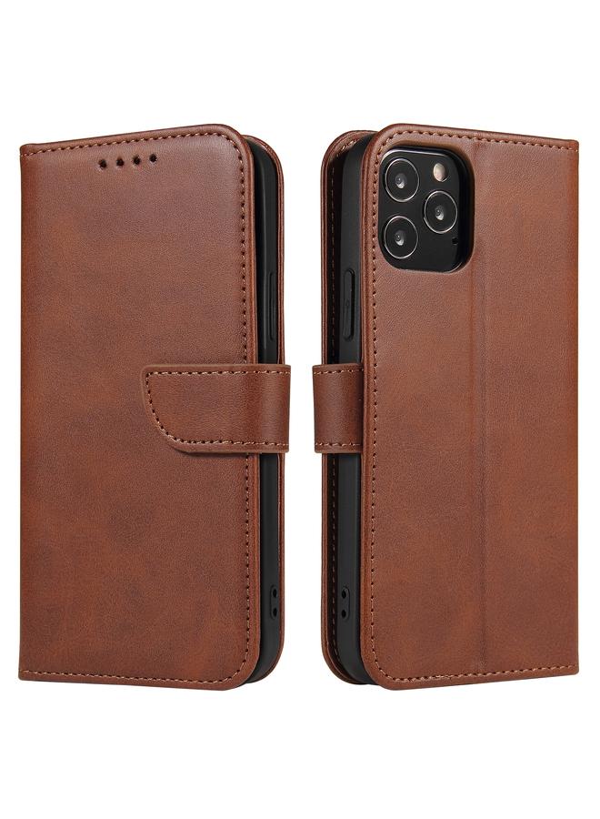 S-TOP Case For iPhone 12 Pro Max Calf Texture Buckle Horizontal Flip Leather Case with Holder & Card Slots & Wallet - Image 1