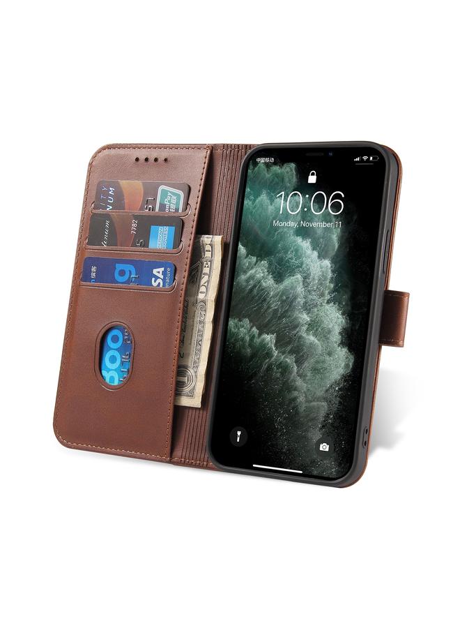 S-TOP Case For iPhone 12 Pro Max Calf Texture Buckle Horizontal Flip Leather Case with Holder & Card Slots & Wallet - Image 4