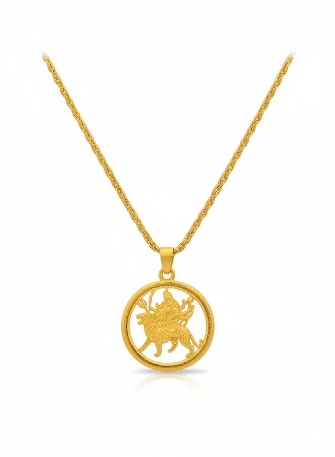 CHARMS Durga Maa Sherawali Necklace – Simple Everyday Wear Religious Jewelry - Image 1