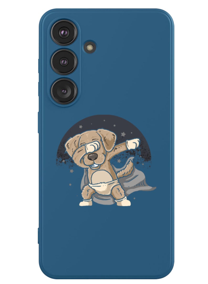 Theodor Protective Slim Fit Case Liquid Silicone Cover with Full Body Protection Anti-Scratch Shockproof Case For Samsung Galaxy S24 (Blue) - dab dog - Image 1