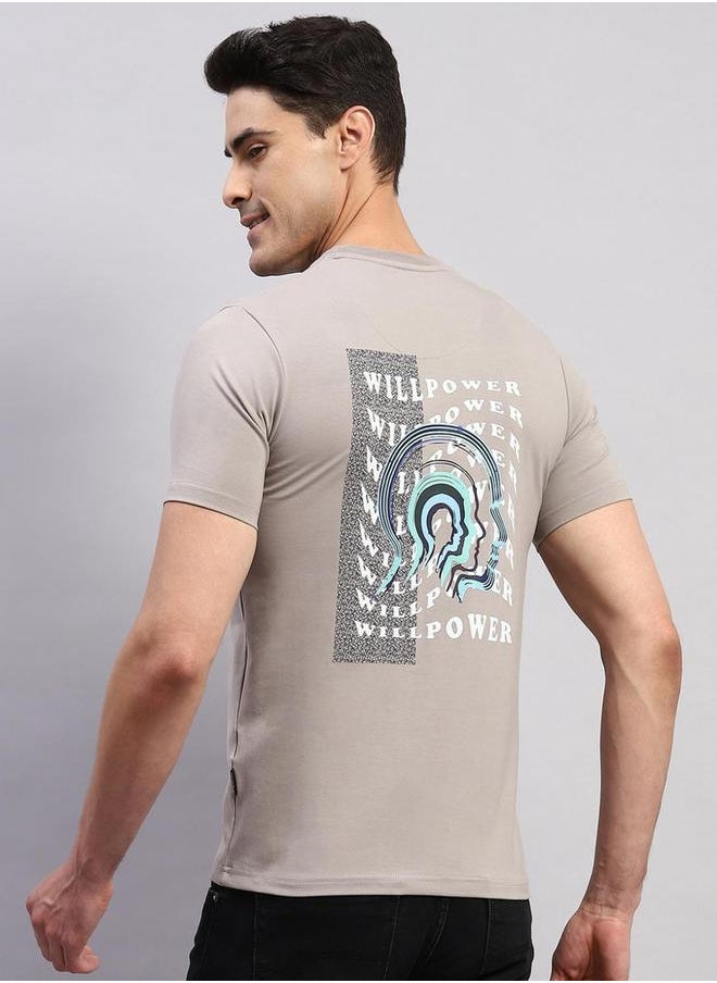 Rock.it - Grey Printed T-Shirt - Casual & Comfortable by Styli - Image 1