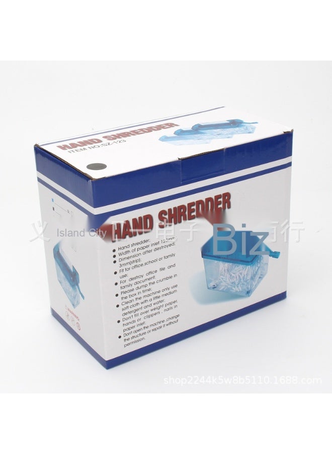 Mini Hand-Crank A6 Paper Shredder - Essential for Home and Office Use - Image 2