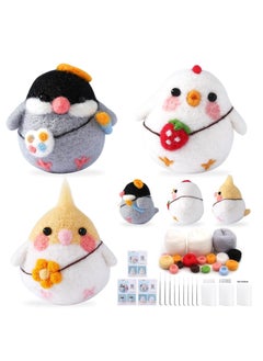 SYOSI Needle Felting Kit, Needle Felting Supplies Kits for Beginners, Needle Felting Starter Kit with Instruction, Felting Foam Mat and DIY Needle Felting Supply for DIY Craft Animal Home Decoration  - Image 1