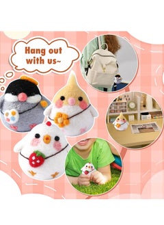 SYOSI Needle Felting Kit, Needle Felting Supplies Kits for Beginners, Needle Felting Starter Kit with Instruction, Felting Foam Mat and DIY Needle Felting Supply for DIY Craft Animal Home Decoration  - Image 2