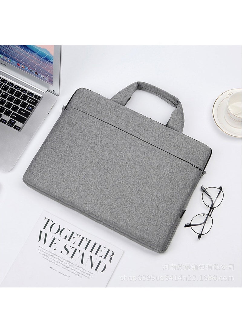 Hihonor Laptop Bag for Women Men Oxford Cloth Laptop Tote Bag Shoulder Bag Carrying Case Adjustable Shoulder 15.6 Inch (Black)  - Image 4