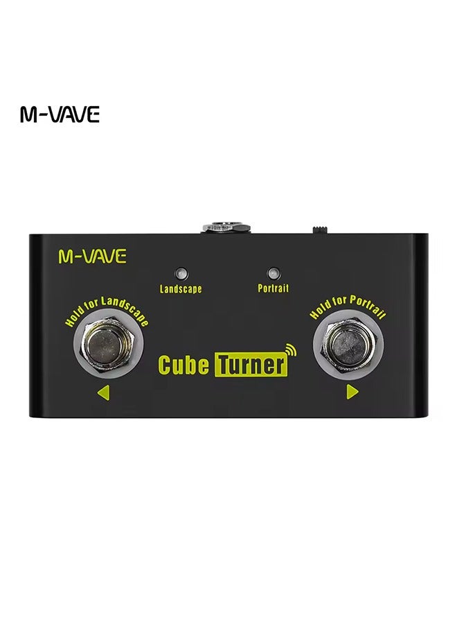 ام- فيفي جهاز تحويل الصفحات اللاسلكي M-VAVE Cube Turner Plus يدعم Looper متوافق مع نظامي التشغيل Android وiOS هيكل معدني قابل لإعادة الشحن  - Image 1